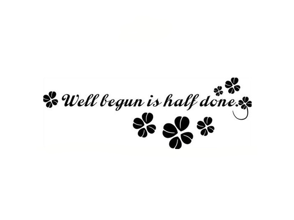 Sticker de Frases em Inglês LAXISCREED Decorativa Parede