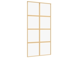 Porta Deslizante Vidro Fosco/alumínio Dourado 102,5x205 cm MAISON EXCLUSIVE