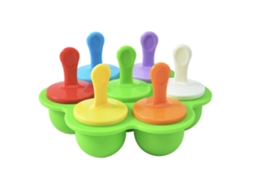 7 moldes de picolé de silicone, sem BPA, 7 cores, para sorvetes caseiros ZYBLSSBB