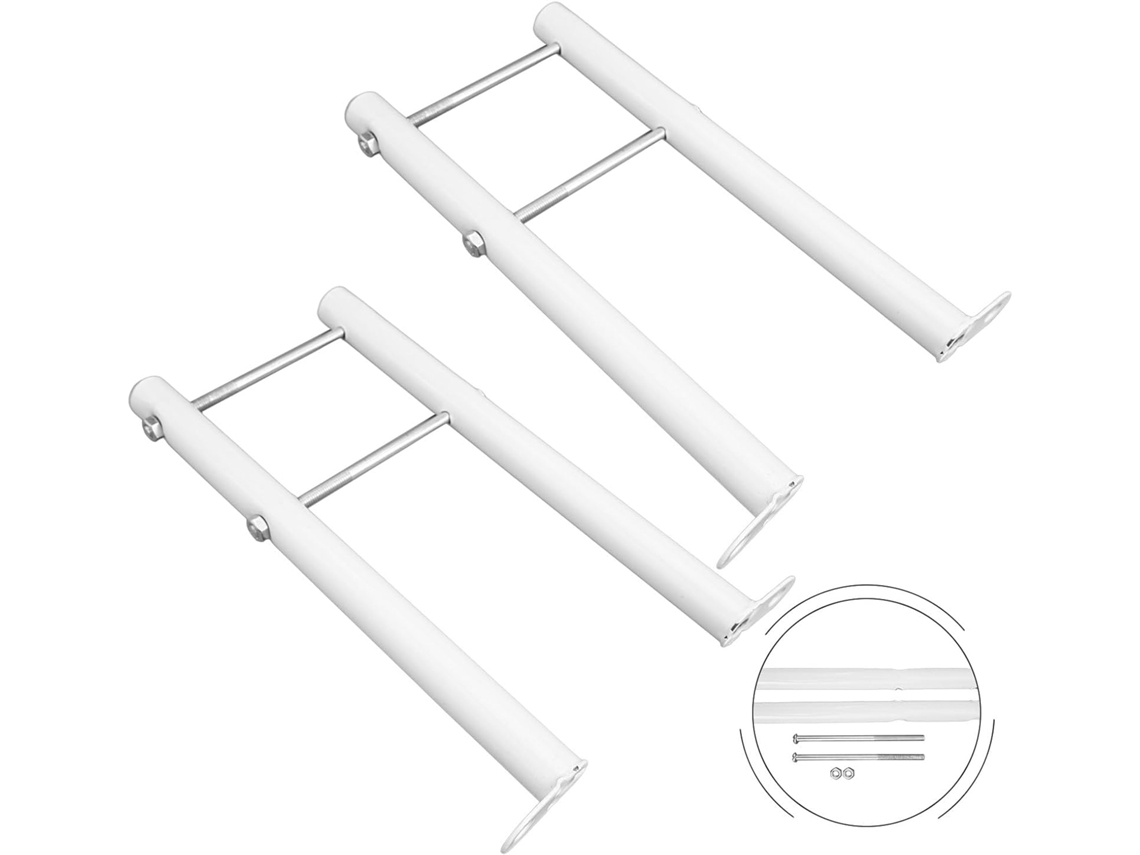 Conjunto De 2 Pés De Ferro Fundido Espessos Para Radiadores Verticais (10 Cm)