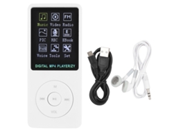Aetheria reprodutor de Música Mp3 Mp4 Portátil Tela Colorida 1.8 Polegadas Zy 418 Branco Suporta Cartão 32g