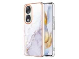 Capa Dupla Face Para Celular Honor X9b Com Efeito Mármore Eletrogalvanizado.