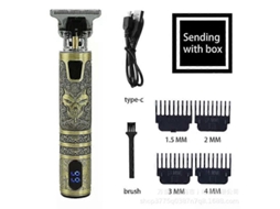 Máquina De Cortar Cabelo T9 Profissional, Barbeador Elétrico, Máquina De Cortar Cabelo Masculina Recarregável Via Usb, Aparador De Cabelo Para Ho