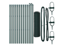 Conjunto 1 Cerca Para Jardim Vidaxl Verde Aço (25 X 0,5 M)
