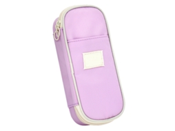 Bolso de Papelería Multifuncional de Tela Compuesta Color Macaron Organizador de Lápices