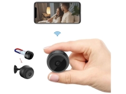 Mini Câmera Wifi Sem Fio Hd 1080p Mobile App Câmera De Segurança Residencial Com Visão Noturna E Detecção De Movimento, Preta Yizhood