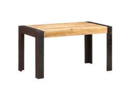 Vidaxl Mesa De Jantar 140x70x76 Cm Madeira De Mangueira Áspera Maciça