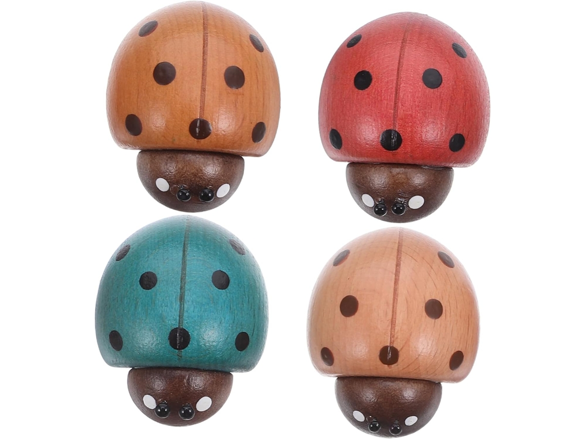 De 4 Ímãs De Joaninha Maciços, Feitos À Mão, Para Decoração De Geladeira. Acessórios Originais Para Cozinha, Escritório Gokoco