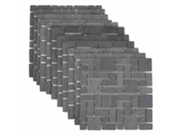 Vidaxl Azulejos De Mosaico Cinzento 30 X 30 Cm Mármore