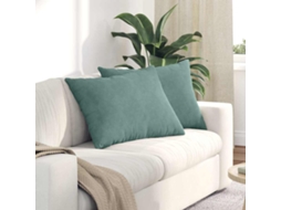 Vidaxl Travesseiros De Sofá 2 Pcs Verde Do Mar 70 X 50 Cm