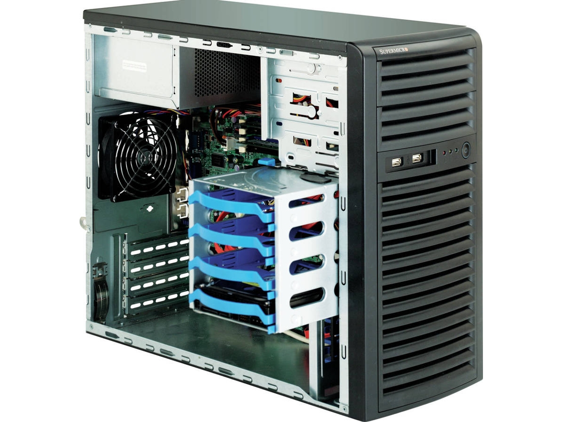 Caixa PC SUPERMICRO SuperChassis 731i-300B (Mini ITX Tower - Preto)