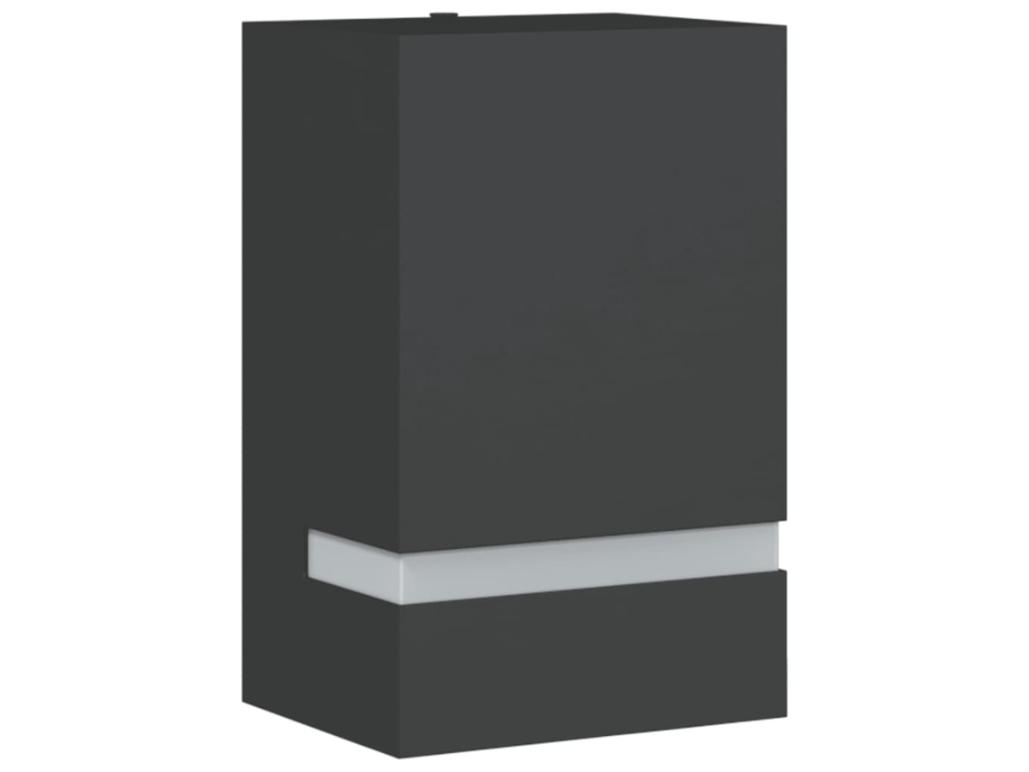 Luz de parede exterior VIDAXL Preto Aço inoxidável (95x75x150 cm)