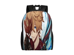 Mochila De Estudante Genshin Impact F145, Durável E Leve, Com Alça De Ombro Impermeável E Respirável. Olysi Shop