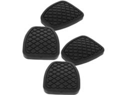 Kit Com 4 Peças De Protetores De Pedal De Borracha Para Freio E Embreagem