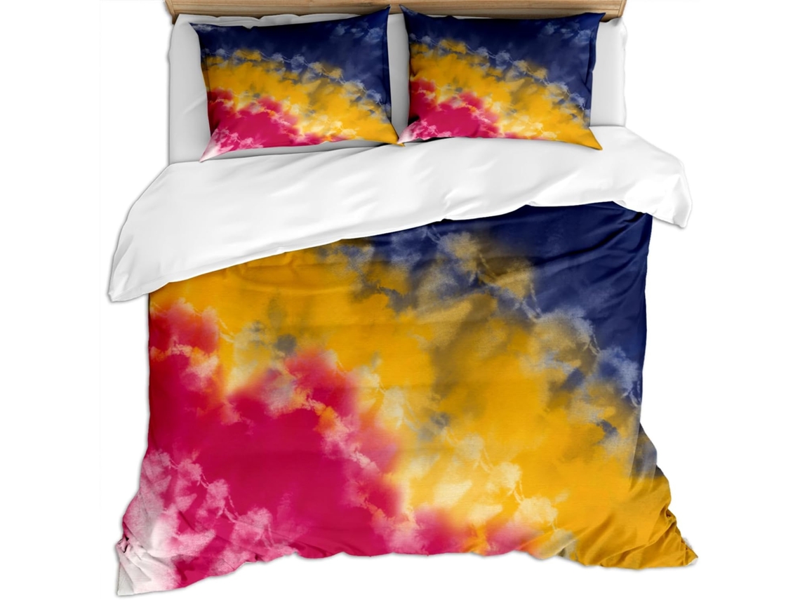 Capa de Edredom com 2 Fronhas 65x65cm em Microfibra Fronha 240x260cm,