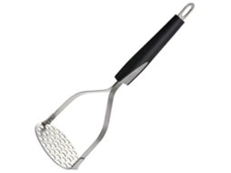 Esmagador De Batata Em Aço Inox Com Alça Horizontal Larga E Ergonômica. Placa De Malha Fina Para Purê Suave