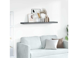 Vidaxl Prateleira De Parede Suspensa 120x23,5x3,8 Cm Mdf Cinzento