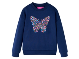 Sweatshirt Para Criança Azul-marinho 128