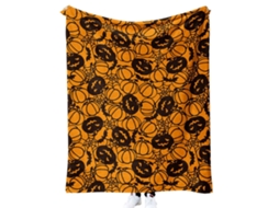 Cobertor De Halloween - Cobertor De Pelúcia De Halloween - Decoração De Halloween Em Flanela Cinza Aconchegante Para Festa, Sofá-c-aquaforge