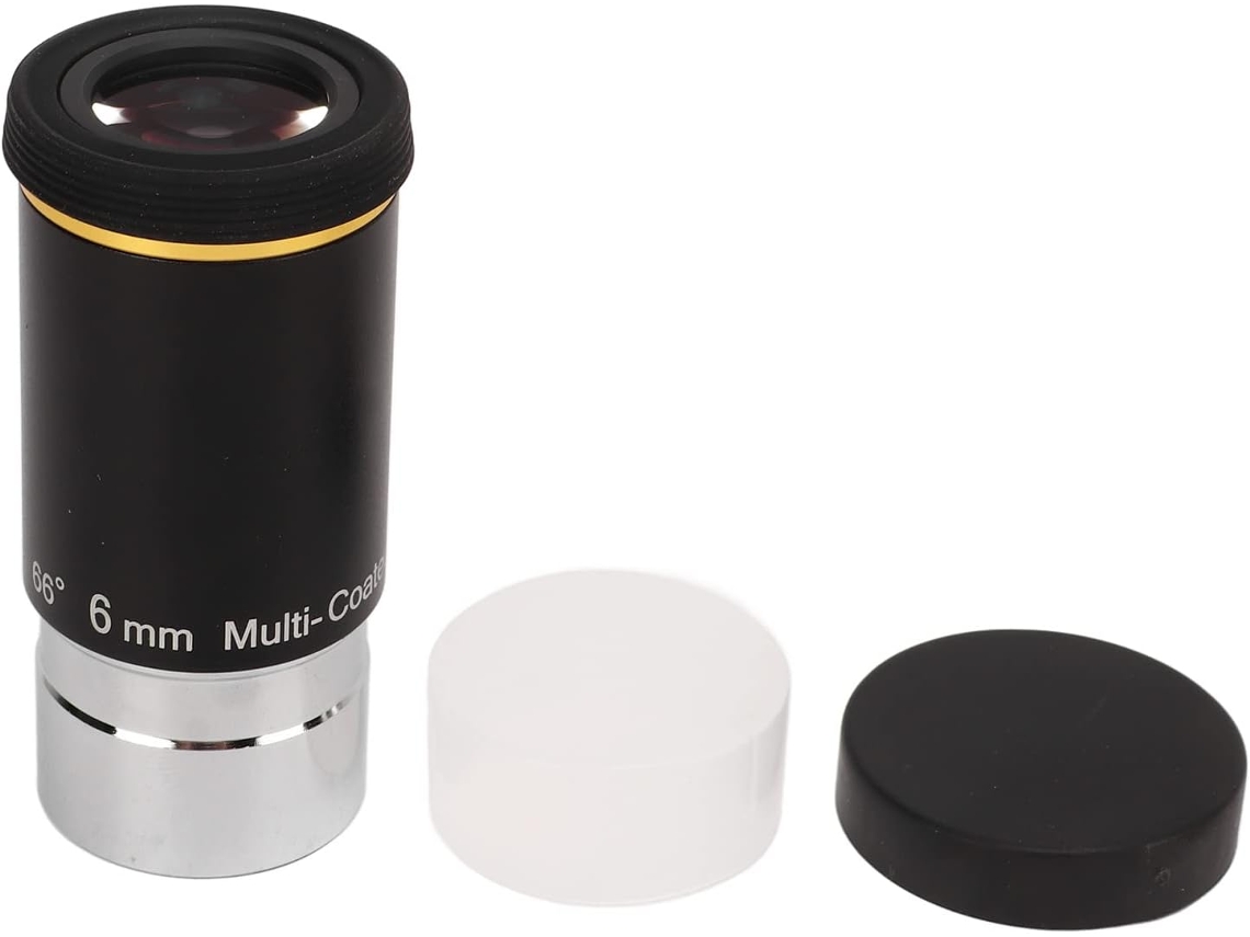 Ocular de Telescópio Astronômico de Vidro de 25 Polegadas, 6 Mm e 66 Graus SFUSHOS