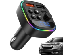Transmissor FM para carro, pequeno reprodutor de música portátil semi-fio
