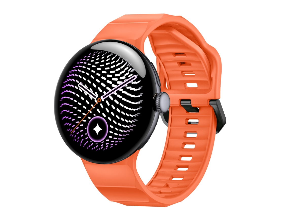 Bracelete Em Silicone Para Google Pixel Watch 5 45mm (laranja)