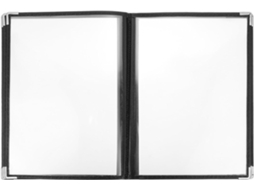 Pasta de Argolas Pvc Transparente Hemobllo Para Cardápios, Receitas Fáceis de Limpar e Armazenar, Design Criativo