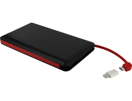 Powerbank  MWCHP0096 (8000 mAh - 2 USB - 1 Micro-USB + 1 Lightning - Preto)