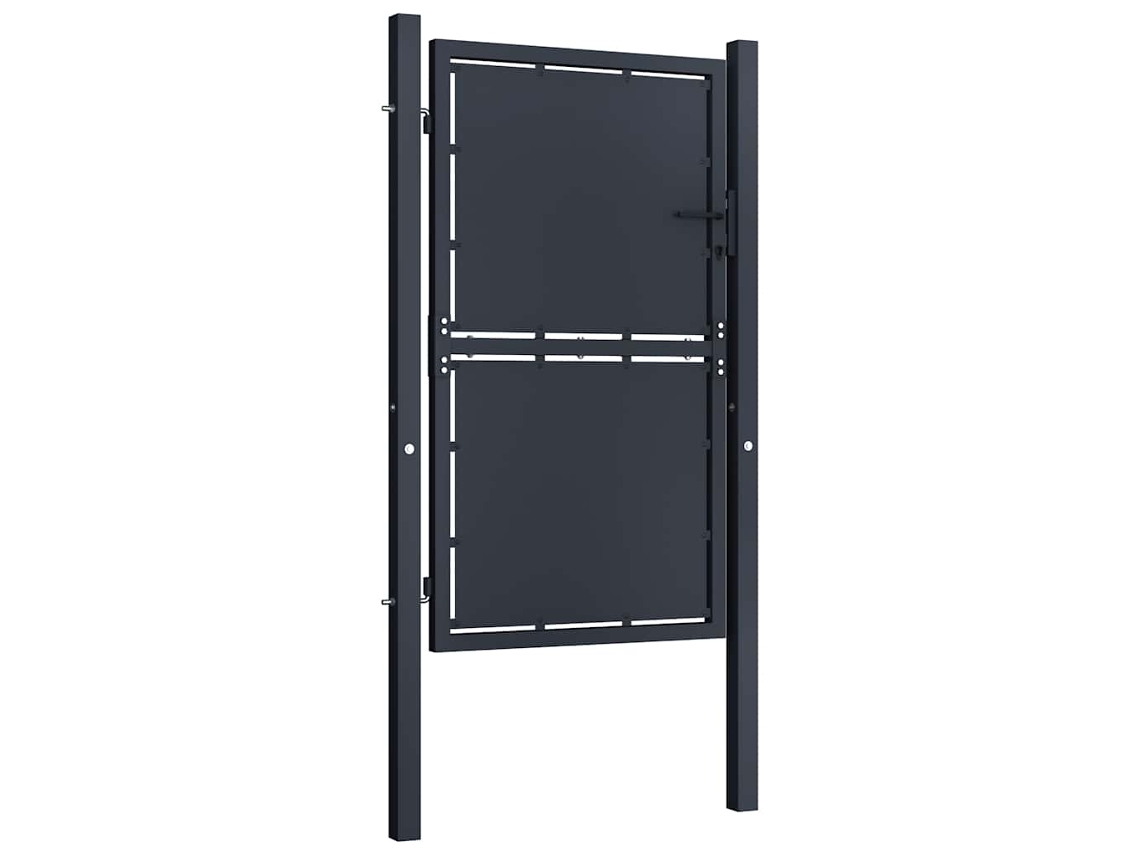 Maison Exclusive - Portão De Jardim Em Aço 100x125 Cm Antracite