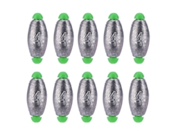 Lead Sinker (line-friendly, Japanese Design) New Olive-shaped Lead Sinker, 10 Pieces Per Pack, 4g Each