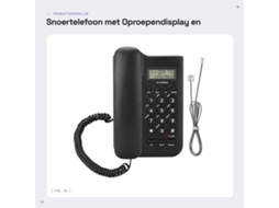 Escolha Fácil - Telefone Fixo - Desktop - Display Retravél - Fixado Na Parede - Sistema Fsk/dtmf - Economizador De Energia