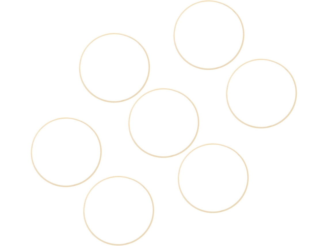 Conjunto De 7 Aros De Bambu Para Macramê E Apanhador De Sonhos.