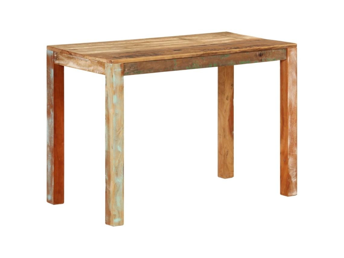 Vidaxl Mesa De Jantar 110x55x76 Cm Madeira Recuperada Maciça