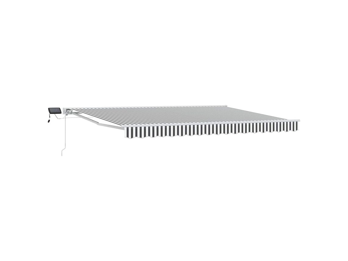 Conjunto 1 Toldo Manual Vidaxl Branco Alumínio (4,5 × 3 M)