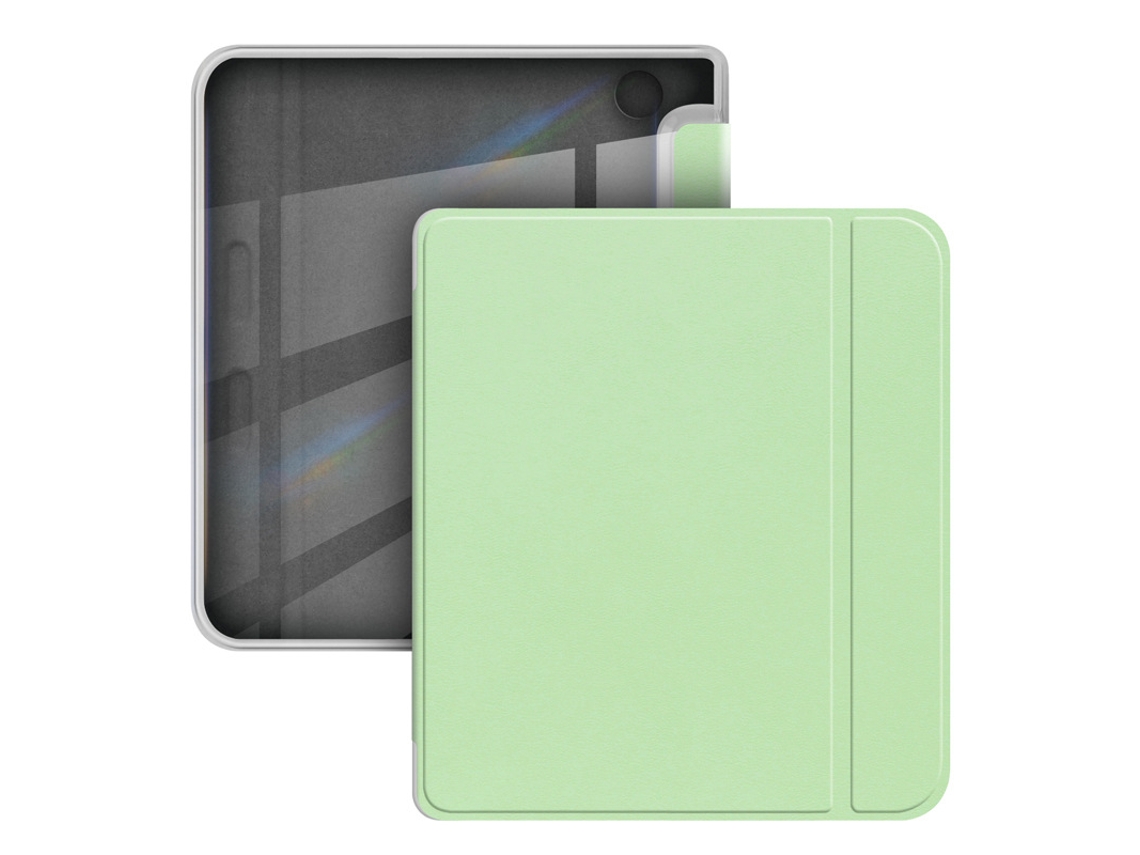 Capa Para Kobo Libra Colour /2 (7 Polegadas), Traseira Tpu Flexível Macia Ultra Transparente Czhhmart Verde Claro