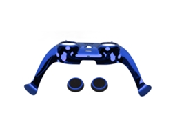 Painel Frontal Diy Controlo Ps5 Com Capas Joystick Azul