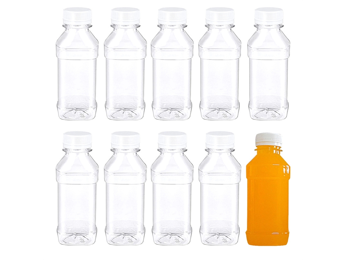 Garrafas Plásticas Transparentes, Seladas, Portáteis e Recarregáveis de 100 Ml MDUG (10 Unidades)