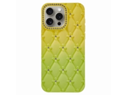 Capa Para Iphone 14 Pro Com Decoração Em Strass E Capa Emborrachada De Tpu