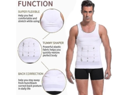 2026 camisa de Compresión para Ginecomastia Hombre Entrenador de Cintura Moldeador Corporal Control de Barriga Postura Fitness