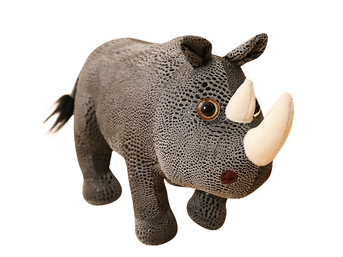 Primerox boneca de Pelúcia de Rinoceronte Fofa Macia Brinquedo de Animal Presente para Crianças