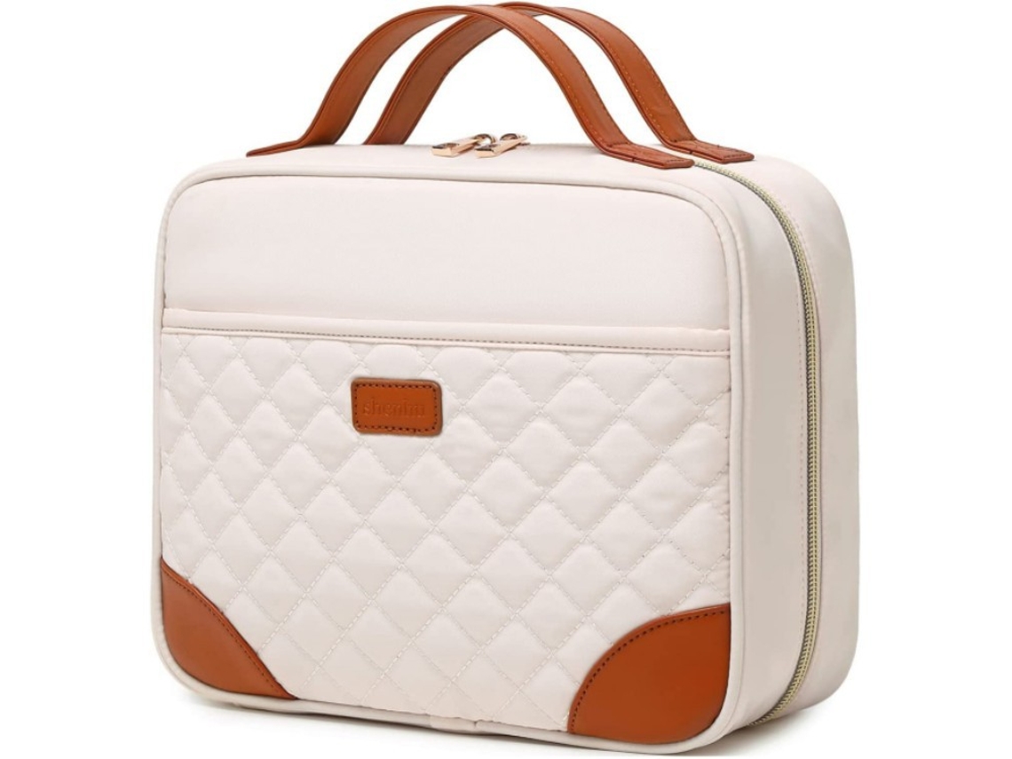 Bolsa De Higiene Pessoal À Prova Dágua Bolsa De Cosméticos Bolsa De Viagem Com Gancho Branco SUNNY SPACES