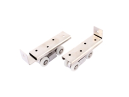 Rodas para Porta de Correr Suspensa com 4 Rodas Box Banheiro, Brancas, 2 Peças CHABERLU