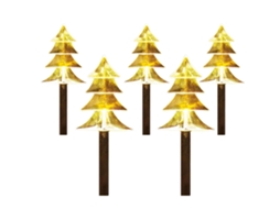 Luzes de Jardim Led Natal Pathway Impermeáveis com Design Fofo para Festivais e Casamentos