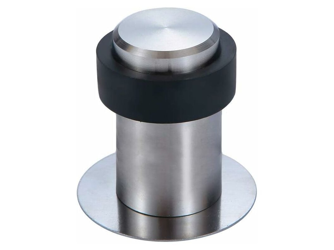 Batente De Porta Autoadesivo Para Chão, 6 Cm, Em Aço Inoxidável Klb Aquaforge (pacote Com 4)