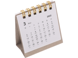 Calendário De Mesa Papel, Mini Decorativo, Escolar, Acessório Para