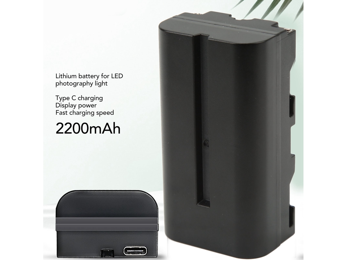 2026 batería Recargable de Litio Portátil Np F550 para Cámara Y Luz Con Type C