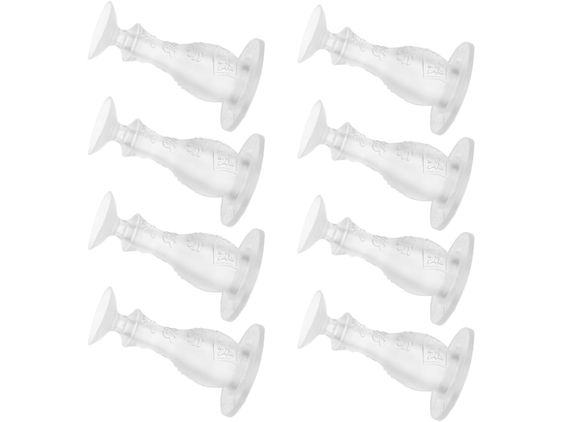 Conjunto De 8 Batentes De Porta Transparentes Em Pvc Com Ventosa