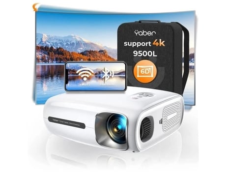 Yaber Pro V7 9500l 5g Wifi Bluetooth Projetor Full Hd 1080p, 6d Keystone e 4p/4d Correção Automática, Zoom. Bazarlândia30