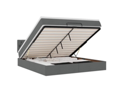 Ottoman Bed, Ottoman Beds Vidaxl Cinzeto Tecido (160 X 200 Cm)