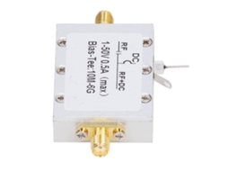Laxiscreed Bias Tee De Banda Ampla 10mhz-6ghz Com Suporte Dc 1-50v Para Comunicação